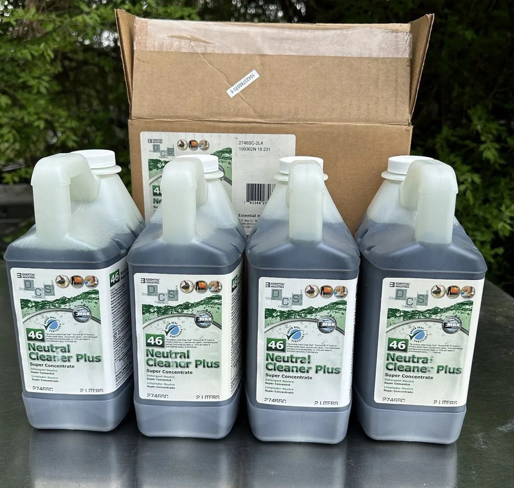 Box Of 4 Essentials Neutral Cleaner Plus #46 Concentrated – 2 Liter Each