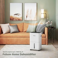 Fehom 4500 Sq. Ft Dehumidifier for Home Basements Bathroom Bedroom Continuous…