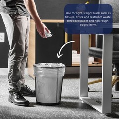 Plasticplace 6 Gallon Trash 6 Garbage Can High Density 20 X 22 2000 Count High