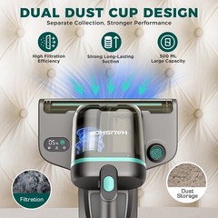 Haushof Mattress Vacuum Cleaner 15Kpa Bed Vacuum Cleaner 275Nm Uv-C Light 140F