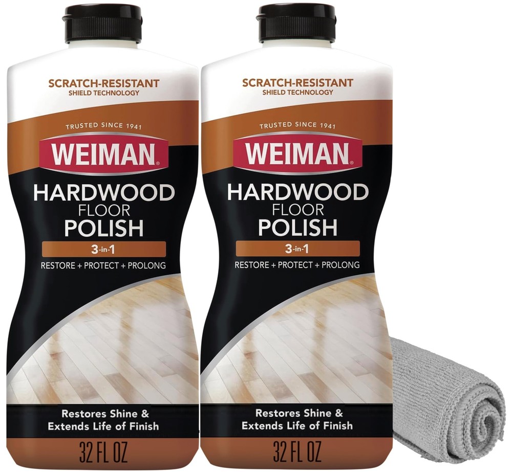 Weiman Wood Floor Polish and Restorer 32 Oz 3PC Bundle – 32 Fl (Pack of 3)