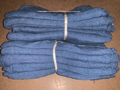 100 new great mechanics shop rags towels blue jumbo 13″X14″