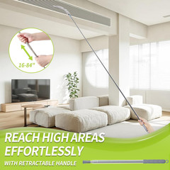 Skinny Duster with Extension Pole for under Furniture, under Appliance Cleaning