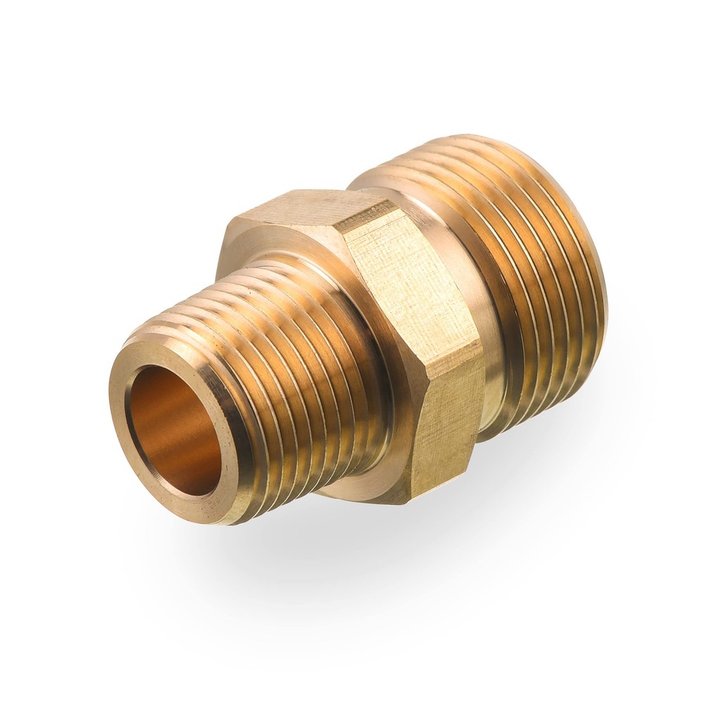 M MINGLE M22 Pressure Washer Fitting, 3/8 Inch NPT Male to 14 mm, brass