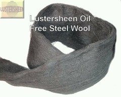 Lustersheen Oil Free Steel Wool 13 LB Reel Grade 4/0 ~ “Super Fine”