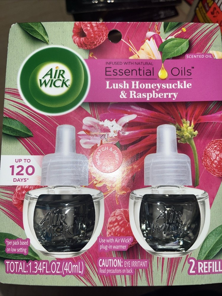 Air Wick 62338-82291 0.67 oz Scented Oil Refill – Fresh Linen (2/Pack) New