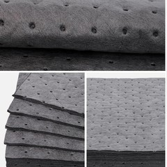 100 Pack Oil Absorbent Pads, 13″x10″ Single Weight Dimpled Pad, Oil Spill Mat