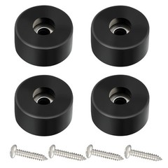 4 PCS 192310GS Anti Vibration Rubber Feet for Air Compressors, 4PCS, Black