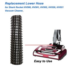 Vanclearidea Replacement Lower Nozzle Hose for Shark Rocket 6×1.25inch, Black