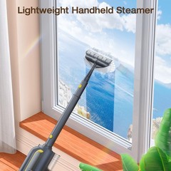 ScrubWiz Steam Mop with Detachable Handheld Cleaner, 10-in-1 Multi Gray