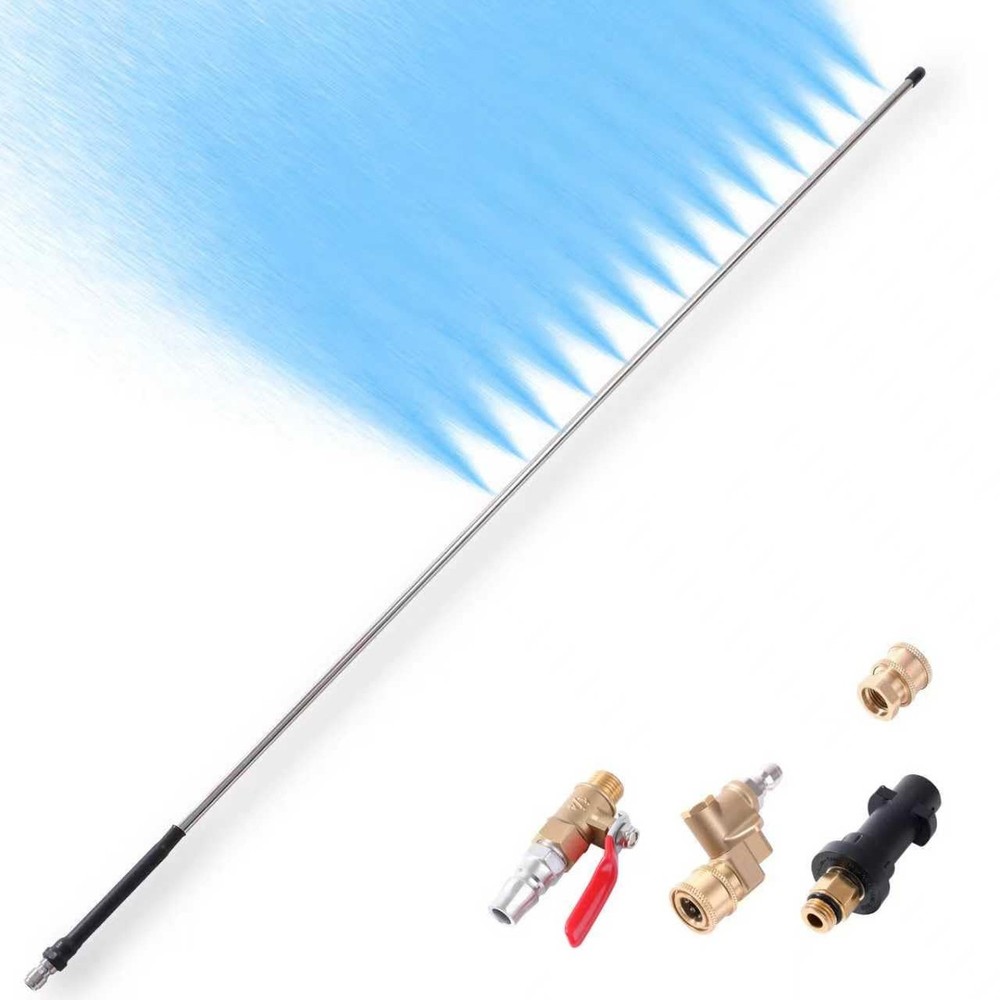 40 in Radiator Cleaning Wand,5000 PSI Max Stainless Steel Slim Extension with…