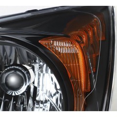 Headlight Left Right Clear Lens Black Housing for Honda CR-V 2007-2011 2pcs