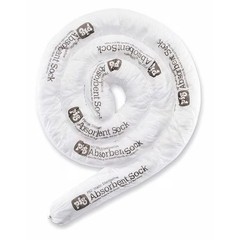 Pig Skm701 Sorbent Sock, 15 Gal, 3 In X 10 Ft, Oil, White, 6 Pk