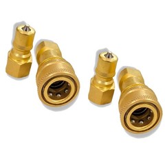 8pcs1/4″ Brass Quick Disconnect Coupler Set Carpet Cleaning Extractor Wands Hose