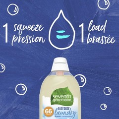 Seventh Generation Easy Dose Laundry Concentrated Liquid Detergent Clear 23.1
