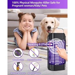 Bug Zapper Outdoor/Indoor,Portable Mosquito Zapper Electronic Fly Insects Zapper