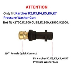 High Pressure Washer Gun Adapter 1/4″ Spray Nozzle Tips Adapter+Nozzle