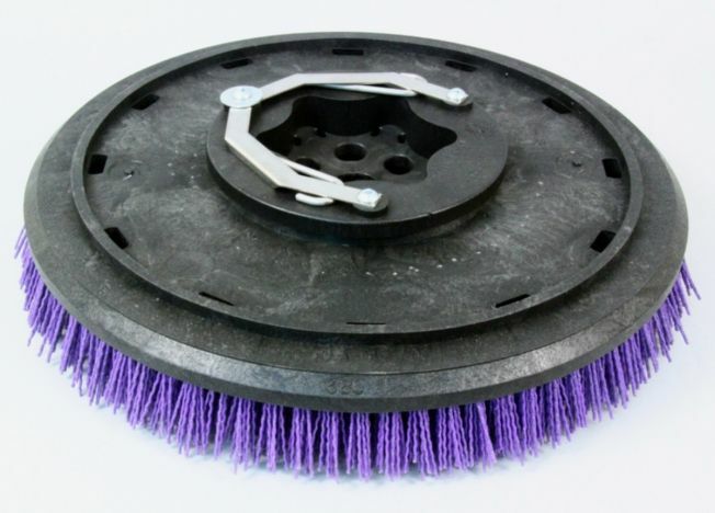 Set (2) Tennant 399242 T5 Nobles SS5 16″ Floor Scrubber Grit Abrasive Brushes