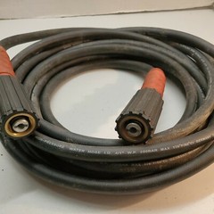 High-Pressure Water Hose 25′ ID 4/1″ WP 200bar Max 176 deg F Germany