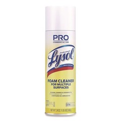 Professional LYSOL Brand 02775CT 24 oz. Aerosol Foam Cleaner (12/Carton) New