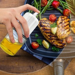 CHEFVANTAGE Olive Oil Sprayer and Mister 6 Ounces, Stainless Steel