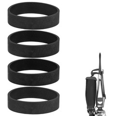 PEUTIER 4pcs Vacuum Replacement Belt for Kirby, Circumference Medium, Black