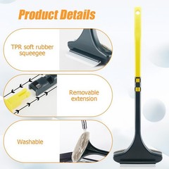 2 IN 1 Multifunctional Clean Brush Glass Brush Household Clean Dust Brush Window