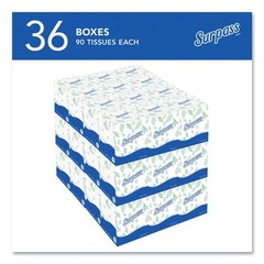 Surpass 21320 2-Ply Pop-Up Box Facial Tissue (110/Bx, 36 Bx/Ct) New