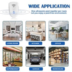 Bectine 2026 Upgraded Version Ultrasonic Pest Repeller 6 Pack Mouse Repellent