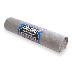 Oil-Dri Sorbent Roll, 4 1/2 gal, 15 in x 5 ft, , Gray, Polypropylene L90908