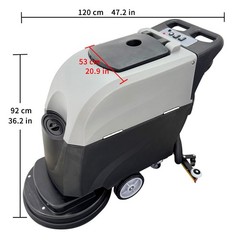 20″ Auto Floor Scrubber Machine and Dryer 23.8 Gallons of Dual Tanks 110V 40+50L