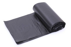 2.6-4 Gallon Black Small Trash Bags, Thin Material, Office Bedroom Wastebaske…