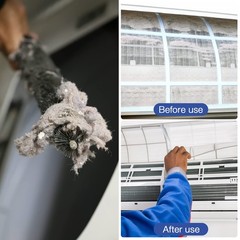 Solustre Cleaning Coil Brush Auger Brush Electric Appliance Dust Brush Radiator