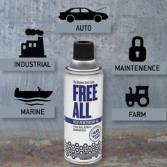 Free All Rust Eater Deep Penetrating Oil, 11 oz Aerosol – Loosens Rusted Bolts,