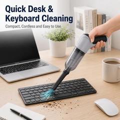 Cordless Handheld Vacuum Cleaner, Portable Rechargeable Mini Vacuum, Black