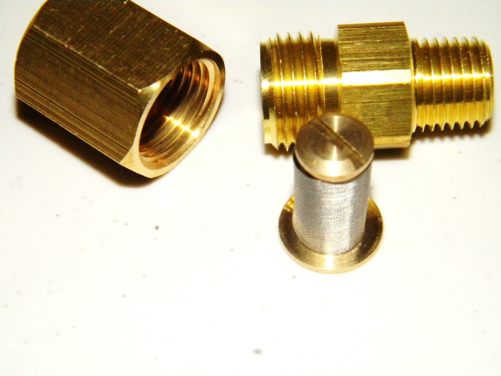 Carpet Cleaning – 1/4″ Brass Inline Filter