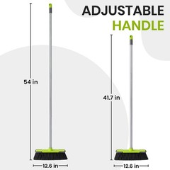 Trueyee Green Indoor Broom 54 Long Handle House Broom For Floor Cleaning