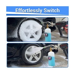 Tool Daily Short Pressure Washer Gun with Foam Cannon, Dual Con… USA Fast Ship