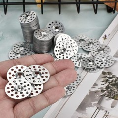 AccEncyc 1 Inch Plaster Washers 200 Pcs 25 mm / 1 inch, silver