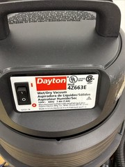 Dayton 4Z663E Wet/Dry Vacuum 120V 6 Gallon NIB