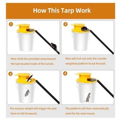 Mouse Trap Bucket – Mouse Traps Indoor for Home – Multi-Catch, Auto-Reset,