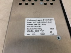 Einbauladegerät E120 G24/6 Battery Charger Input 120V AC/60Hz 2.0A Output 24V DC