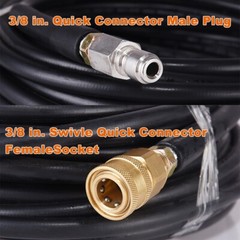 100FT 5800PSI Replacement High Pressure Power Washer Hose -3/8″ Quick Connect