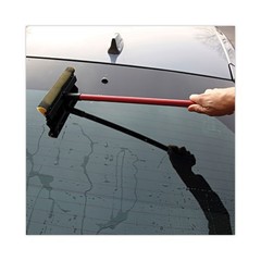 Boardwalk General-Duty Squeegee, 8″ Wide Blade, Black/Red, 21″ Handle