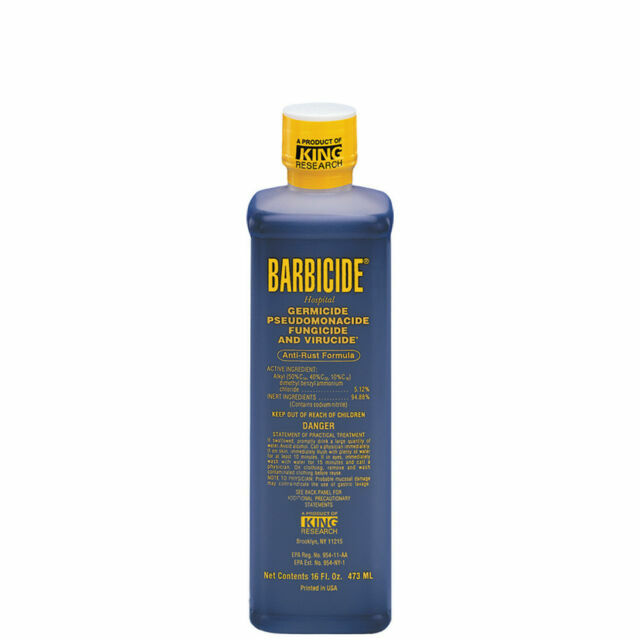 BARBER BEAUTY SALON BARBICIDE HAIR TOOL DISINFECTANT CONCENTRATE 16oz