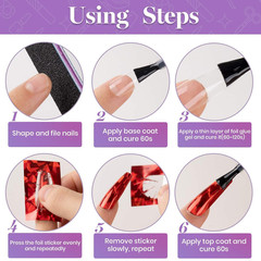 Beetles Nail Art Foil Glue Gel for Foil Stickers Nail Glue Transfer Tips Star Gl