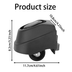 12388 & 12293 Caster Wheel Kit Accessories for Ridgid 6 & 16 Gallon black