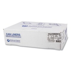 Inteplast Group Can Liners, 60 gal, 12 mic, 38″ x 58″, 25 Bags/Roll, 8 Rolls/CT
