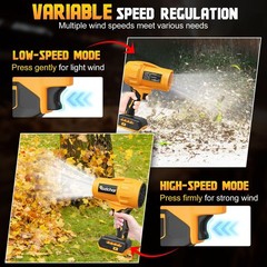 Rozlchar Cordless Leaf Blower Compatible for DeWALT 20V Batteries(No Battery)…