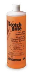 3m 26012 Quick Clean Griddle Liquid, 1 Qt Bottle, 4/carton